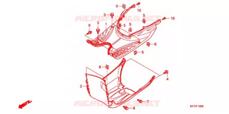 MARCHE PIEDS Honda SCOOTER 110 SCOOPY 2011  ACD110CSC