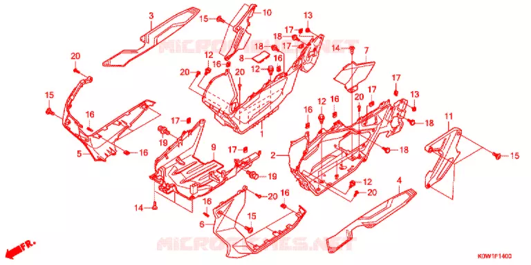 MARCHE PIEDS Honda SCOOTER 150 ADV 2021  ADV150AL_J