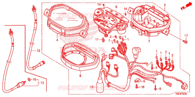 COMPTEUR Honda MOTO 110 WAVE 2017  AFS110SPH