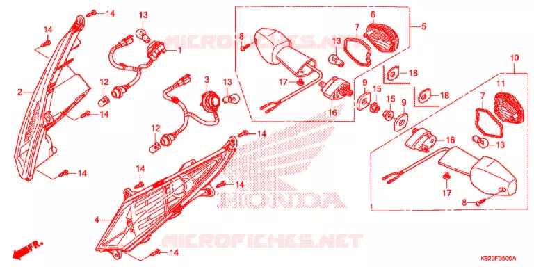 CLIGNOTANT Honda MOTO 110 WAVE 2021  AFS110SPK
