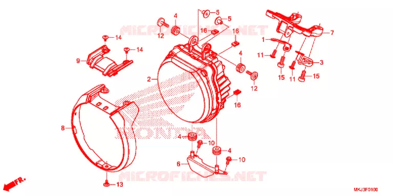 PHARE Honda MOTO 1000 CB 2020  CB1000RAL