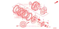 EMBRAYAGE (2) (F.C.C.) pour Honda CB 125 TWISTER de 2019