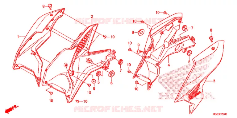 OUIES DE RADIATEUR Honda MOTO 125 CBF 2018  CBF125SJ