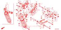 AMORTISSEUR ARRIERE pour Honda AFRICA TWIN 1100 DCT ADVENTURE SPORT LOWER de 2020