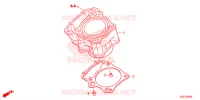 CYLINDRE pour Honda CRF 250 RALLYE ABS de 2020
