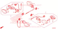 CLIGNOTANT pour Honda CB 250 TWISTER de 2018