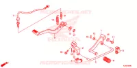 PEDALE pour Honda CB 250 TWISTER CBS de 2019