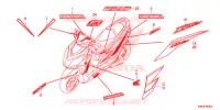 AUTOCOLLANTS pour Honda ELITE 125 de 2017