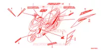 AUTOCOLLANTS pour Honda ELITE 125 de 2017
