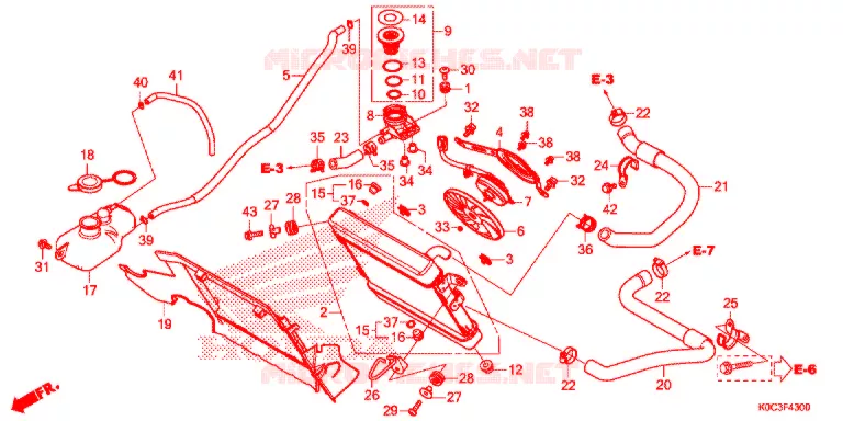 RADIATEUR Honda SCOOTER 250 FORZA 2019  NSS250AL