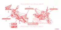 AUTOCOLLANTS pour Honda NAVI 110 WITH SIDE REFLECTOR de 2016