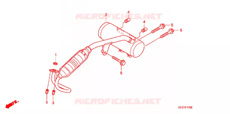 SILENCIEUX D'ECHAPPEMENT Honda SCOOTER 50 GYRO 2021  TC50J