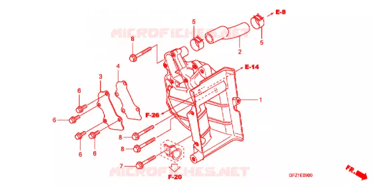 SUPPORT RADIATEUR Honda SCOOTER 50 GYRO 2021  TC50J