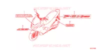 AUTOCOLLANTS pour Honda PCX 150 de 2020