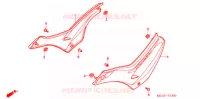 COUVERCLES LATERAUX pour Honda NX4 FALCON 400 de 2005