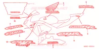 RAYURE (2) pour Honda CBR 600 RR de 2003