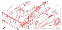 BRAS OSCILLANT pour Honda CB 600 F HORNET ABS de 2011