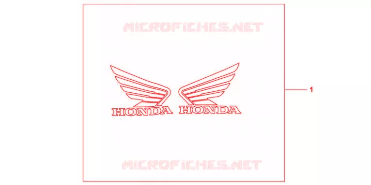 EMBLEMES HONDA 3D Honda MOTO 600 HORNET 2011  CB600FAB