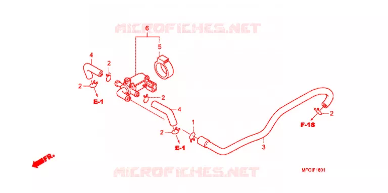 VALVE DE COMMANDE D'INJECTION D'AIR Honda MOTO 600 HORNET 2011  CB600FB