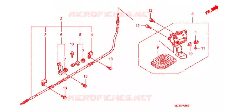 FREIN DE STATIONNEMENT Honda SCOOTER 600 SILVERWING 2007  FJS600A7