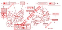 ETIQUETTE DE PRECAUTIONS pour Honda SILVER WING 600 ABS de 2010