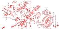 ROUE ARRIERE pour Honda SILVER WING 600 ABS de 2010