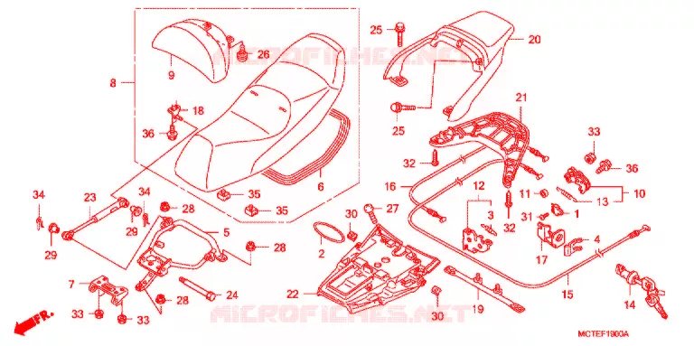 SELLE Honda SCOOTER 600 SILVERWING 2009  FJS600A7