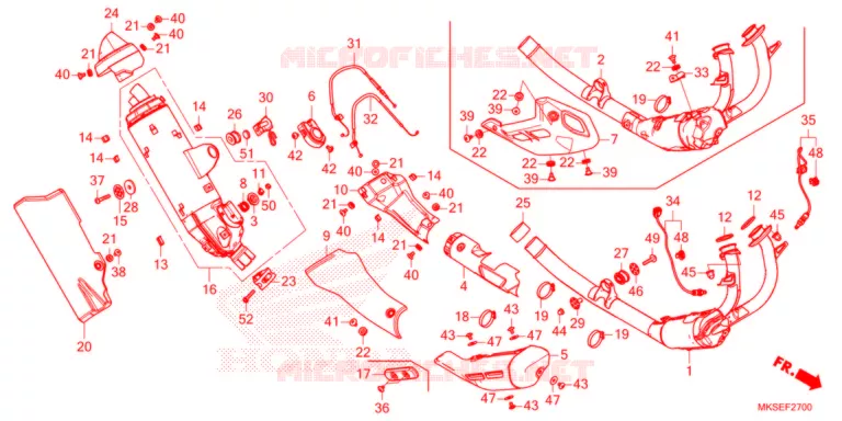 SILENCIEUX D'ECHAPPEMENT Honda MOTO 1100 AFRICA-TWIN 2021  CRF1100DM
