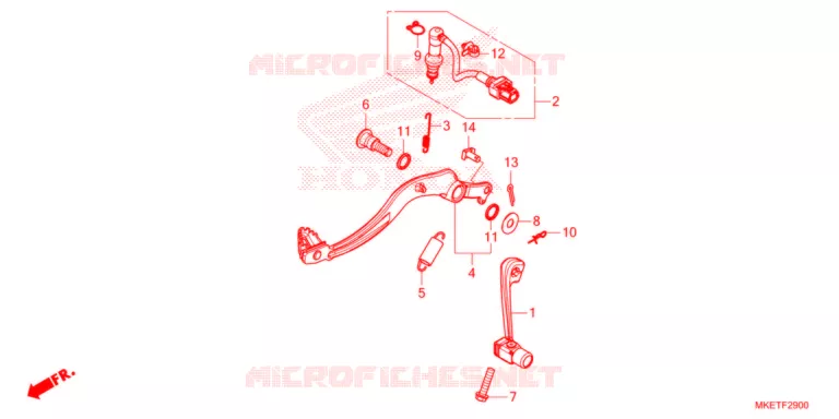 PEDALE Honda MOTO 450 CRF 2022  CRF450RLM