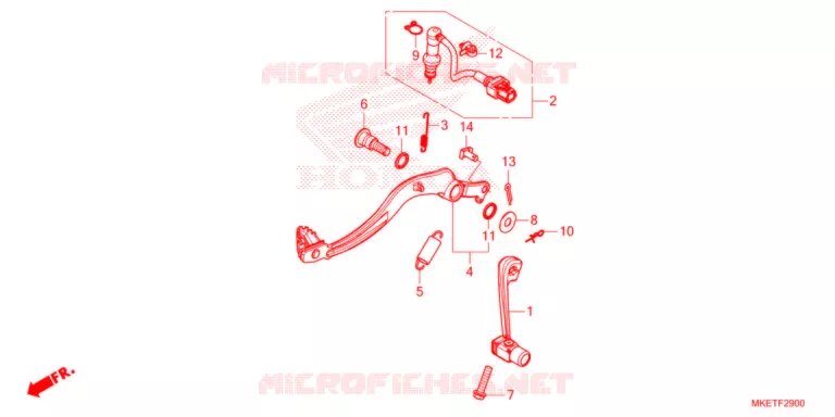 PEDALE Honda MOTO 450 CRF 2021  CRF450RLM