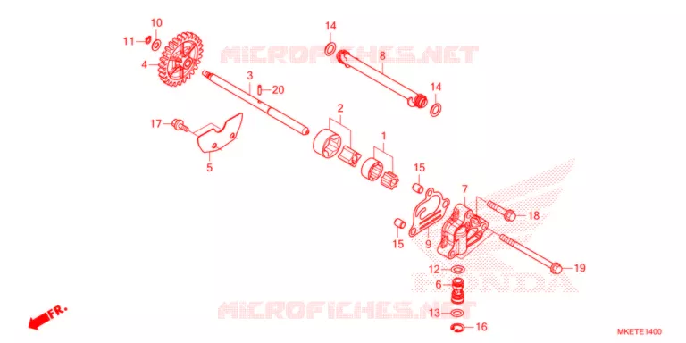 POMPE A HUILE Honda MOTO 450 CRF 2021  CRF450RLM