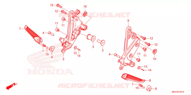 REPOSE PIED Honda SCOOTER 750 FORZA 2021  NSS750M
