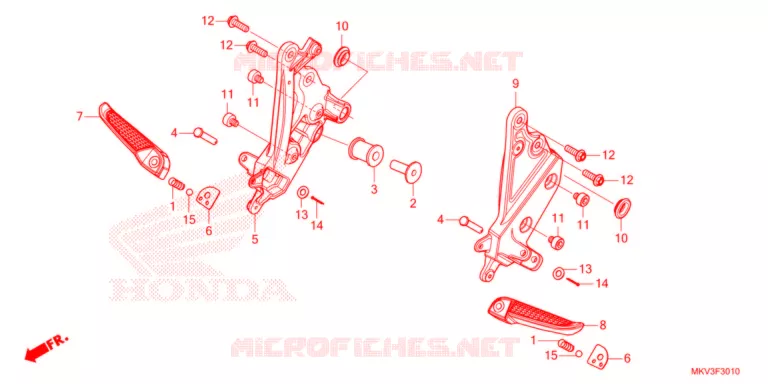 REPOSE PIED Honda SCOOTER 750 FORZA 2021  NSS750M