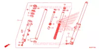 FOURCHE pour Honda NC 750 POLICE YE de 2021