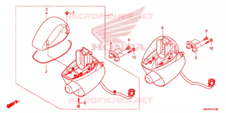 FEU DE PATROUILLE ROTATIF Honda MOTO 750 NC 2021  NC750PAM