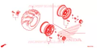 ROUE ARRIERE pour Honda FOURTRAX 520 FOREMAN RUBICON 4X4 AT DCT EPS de 2021