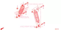 AMORTISSEUR AVANT pour Honda FOURTRAX 520 FOREMAN RUBICON 4X4 AT DCT EPS de 2021