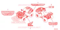 AUTOCOLLANTS pour Honda FOURTRAX 520 FOREMAN RUBICON 4X4 AT DCT EPS DELUXE de 2021