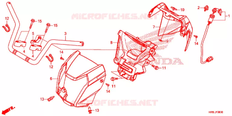 GUIDON Honda ATV 520 FOURTRAX 2021  TRX520FM6M