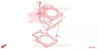 CYLINDRE pour Honda FOURTRAX 520 FOREMAN RUBICON 4X4 EPS RED de 2021