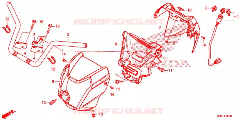 GUIDON Honda ATV 520 FOURTRAX 2021  TRX520FM6M