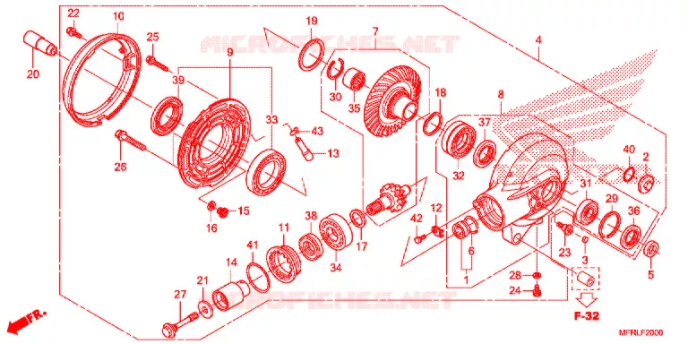 COUPLE CONIQUE Honda MOTO 1300 VT 2020  VT1300CXAL