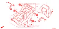 SELLE pour Honda GL 1800 GOLD WING ABS NAVI AIRBAG RED de 2015