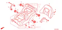 SELLE pour Honda GL 1800 GOLD WING ABS RED de 2015