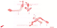 PEDALE pour Honda GL 1800 GOLD WING ABS RED de 2015