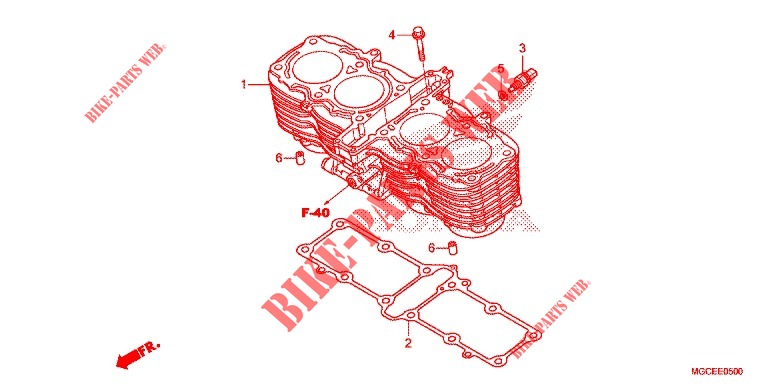 CYLINDRE pour Honda CB 1100 EX ABS de 2014
