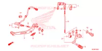 PEDALE pour Honda CROSSTOURER 1200 DCT ABS de 2014