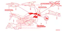 AUTOCOLLANTS pour Honda CROSSTOURER 1200 DCT de 2014