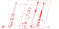 FOURCHE pour Honda 125 VARADERO de 2011