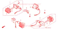 CLIGNOTANT (2) pour Honda XR 600 R de 1993